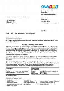 GWW Informationsschreiben